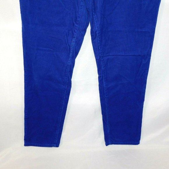 Lands End Womens 12T 12 Tall Blue  Corduroy Pant - Picture 6 of 8